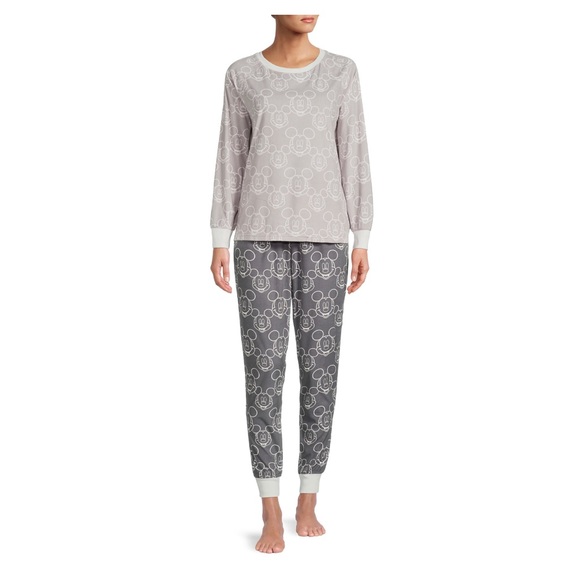 Disney Women’s Mickey Mouse 2 Piece Pajama Set - Picture 2 of 6